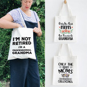 Najbolja na svijetu Bakina platnena torba za kupnju Bakine torbe za kupovinu preko ramena Ženska torba Velika torba Novi bakin dar