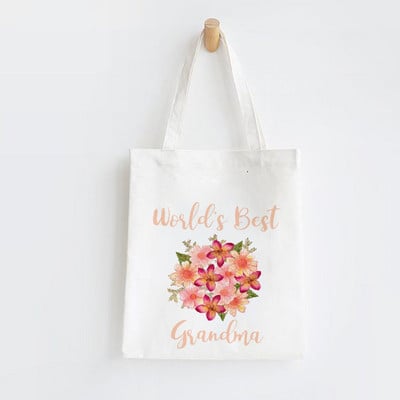 Najbolja na svijetu Bakina platnena torba za kupnju Bakine torbe za kupovinu preko ramena Ženska torba Velika torba Novi bakin dar