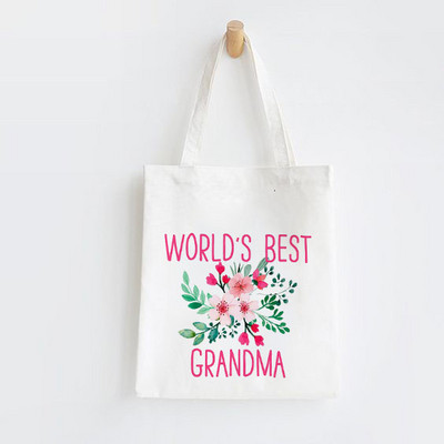 Najbolja na svijetu Bakina platnena torba za kupnju Bakine torbe za kupovinu preko ramena Ženska torba Velika torba Novi bakin dar