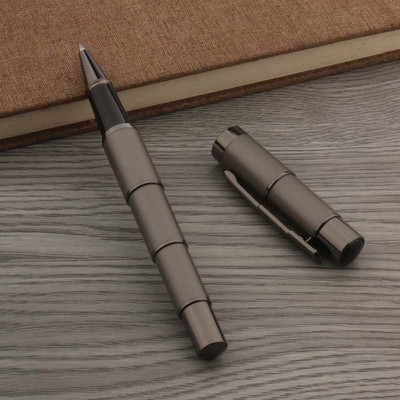 Πολυτελές 2022 Υψηλής ποιότητας μεταλλικό στυλό Rollerball wave Brushed Gun γκρι ΜΑΥΡΟ ΜΕΛΑΝΙ Υπογραφή σχολικά είδη γραφείου INK PEN
