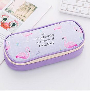 Flamingo pernica rešetka kalem kutusu Kawaii estuche escolar PU kožna pernica pernica školska pernica pernica dopisni materijal