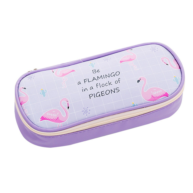 Flamingo pernica rešetka kalem kutusu Kawaii estuche escolar PU kožna pernica pernica školska pernica pernica dopisni materijal