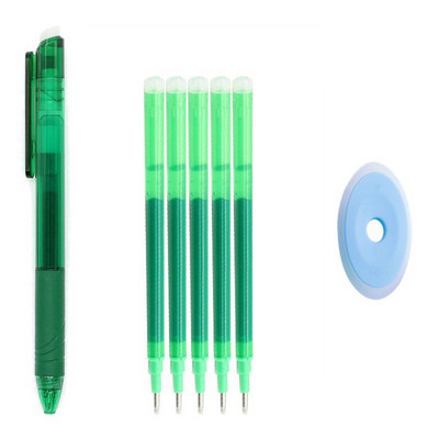 7Pcs 0,7 mm 0,5 mm Изтриваем пълнител за писалка 8 цветно мастило Миеща се дръжка Превключвател за въртене на офис аксесоари Прибираща се химикалка