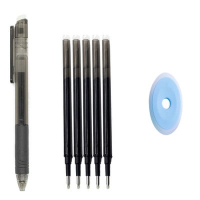 7Pcs 0,7 mm 0,5 mm Изтриваем пълнител за писалка 8 цветно мастило Миеща се дръжка Превключвател за въртене на офис аксесоари Прибираща се химикалка