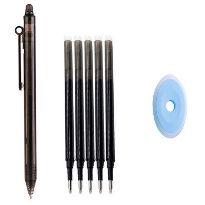 7Pcs 0,7 mm 0,5 mm Изтриваем пълнител за писалка 8 цветно мастило Миеща се дръжка Превключвател за въртене на офис аксесоари Прибираща се химикалка