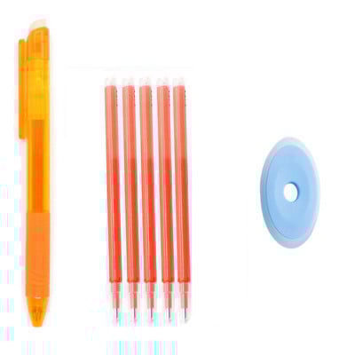 7Pcs 0,7 mm 0,5 mm Изтриваем пълнител за писалка 8 цветно мастило Миеща се дръжка Превключвател за въртене на офис аксесоари Прибираща се химикалка