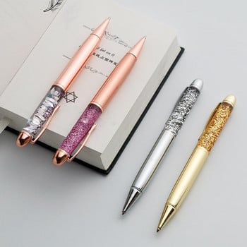 Μεταλλικό στυλό στυλό Quicksand Sequin Signature στυλό Business Office Δώρο Στυλό Ballpen Σχολικό προμήθειες γραφείου Γραφική ύλη Φοιτητής