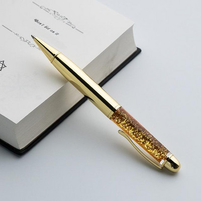 Μεταλλικό στυλό στυλό Quicksand Sequin Signature στυλό Business Office Δώρο Στυλό Ballpen Σχολικό προμήθειες γραφείου Γραφική ύλη Φοιτητής