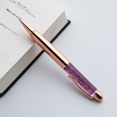 Μεταλλικό στυλό στυλό Quicksand Sequin Signature στυλό Business Office Δώρο Στυλό Ballpen Σχολικό προμήθειες γραφείου Γραφική ύλη Φοιτητής