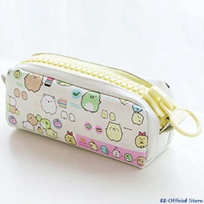 Slatka i kawaii životinjska školska pernica s patentnim zatvaračem od PU kože, velika torba za pohranu, pernica za uredski materijal za studente