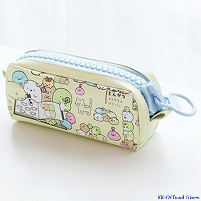 Slatka i kawaii životinjska školska pernica s patentnim zatvaračem od PU kože, velika torba za pohranu, pernica za uredski materijal za studente