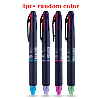 Višebojna kemijska olovka 0,7 mm kemijska olovka Crna Crvena Plava Zelena Tinta s punjenjem Učenici pišu školski pribor