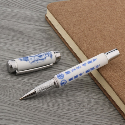 1kom visokokvalitetna metalna keramička olovka Kineska slika 0,5 MM crna tinta s punjenjem Roler olovka za pisanje