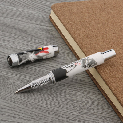 1kom visokokvalitetna metalna keramička olovka Kineska slika 0,5 MM crna tinta s punjenjem Roler olovka za pisanje
