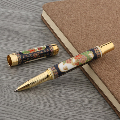 1kom visokokvalitetna metalna keramička olovka Kineska slika 0,5 MM crna tinta s punjenjem Roler olovka za pisanje