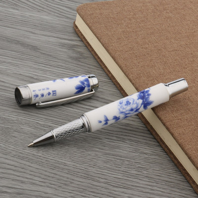 1kom visokokvalitetna metalna keramička olovka Kineska slika 0,5 MM crna tinta s punjenjem Roler olovka za pisanje
