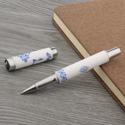 1kom visokokvalitetna metalna keramička olovka Kineska slika 0,5 MM crna tinta s punjenjem Roler olovka za pisanje