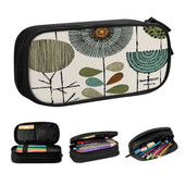 Orla Kiely skandináv virágos művészeti ceruza toll lány fiúknak, nagy tárolóhely század közepén, modern ceruzatasak iskolai kiegészítők