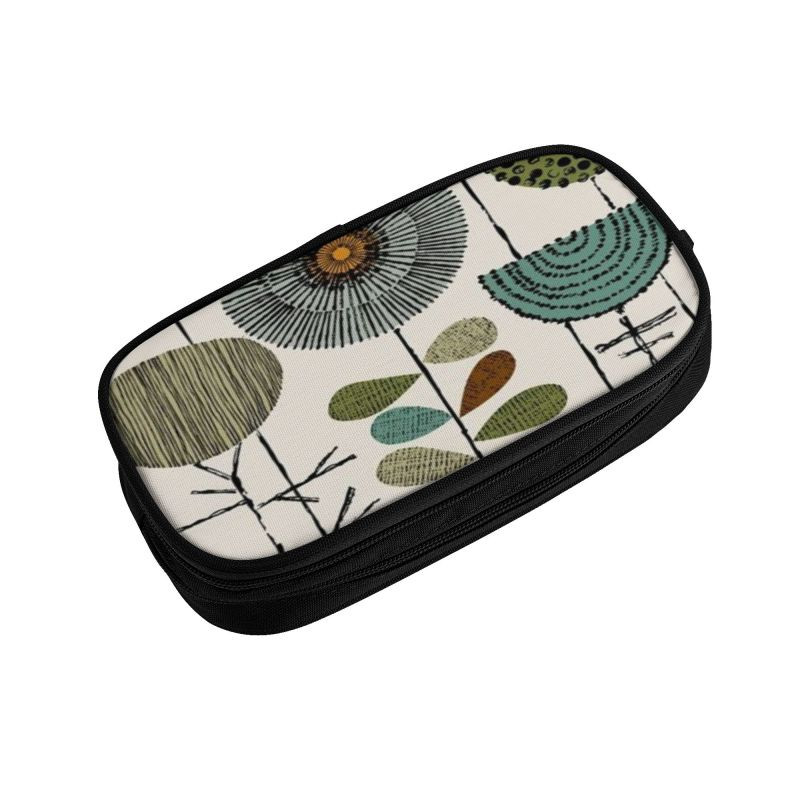 Orla Kiely skandináv virágos művészeti ceruza toll lány fiúknak, nagy tárolóhely század közepén, modern ceruzatasak iskolai kiegészítők