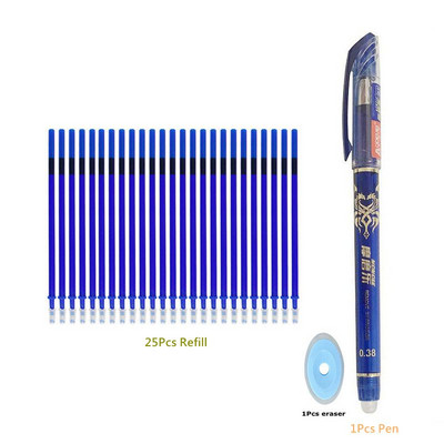 Brisiva olovka Plava crna šarena tinta Brisivo punjenje Štapići Periva drška Pisaći pribor za školski uredski pribor