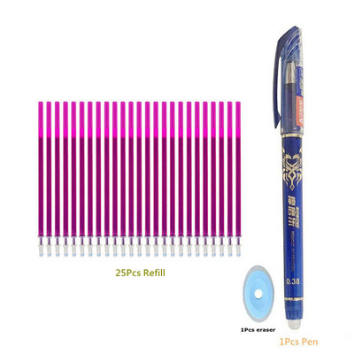 Brisiva olovka Plava crna šarena tinta Brisivo punjenje Štapići Periva drška Pisaći pribor za školski uredski pribor
