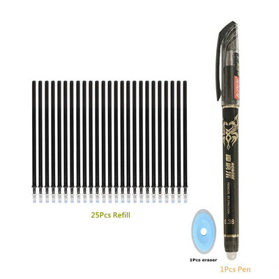 Brisiva olovka Plava crna šarena tinta Brisivo punjenje Štapići Periva drška Pisaći pribor za školski uredski pribor