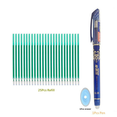 Brisiva olovka Plava crna šarena tinta Brisivo punjenje Štapići Periva drška Pisaći pribor za školski uredski pribor