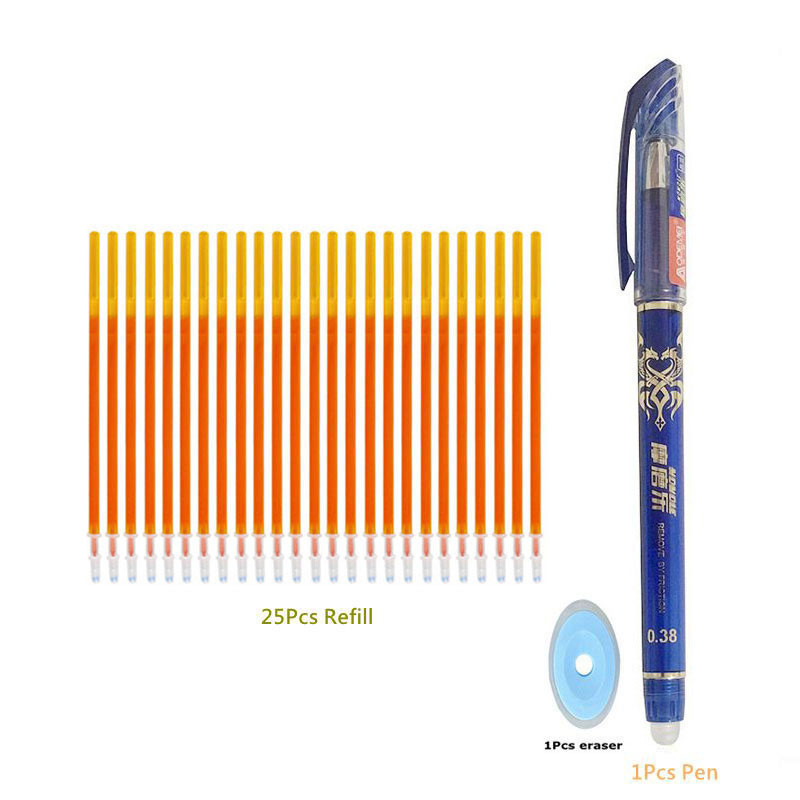 Brisiva olovka Plava crna šarena tinta Brisivo punjenje Štapići Periva drška Pisaći pribor za školski uredski pribor