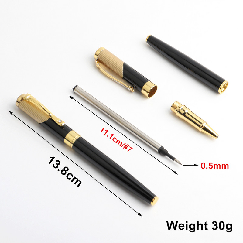 1PCS pixuri gel metalice stilou pentru semnătură pix pentru caligrafie 0,5 mm pentru copii, studenți, rechizite școlare de birou, articole de papetărie