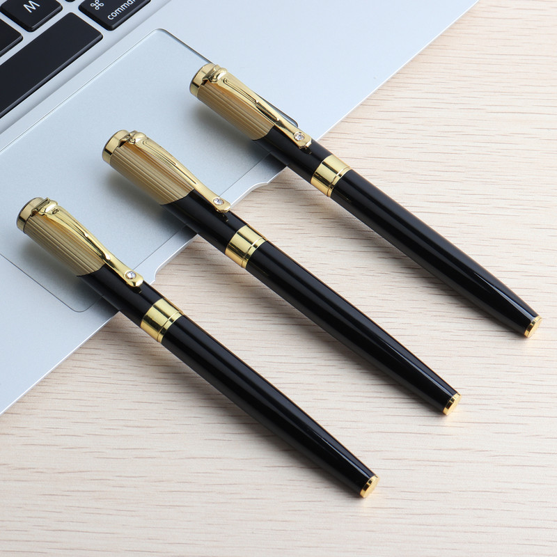 1PCS pixuri gel metalice stilou pentru semnătură pix pentru caligrafie 0,5 mm pentru copii, studenți, rechizite școlare de birou, articole de papetărie