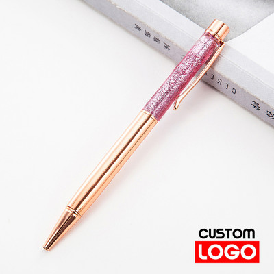 1kom nove zlatne olovke Metalne kemijske olovke Uredski rođendanski darovi Kemijske olovke s ugraviranim imenom Privatna laserska prilagođena olovka s logotipom