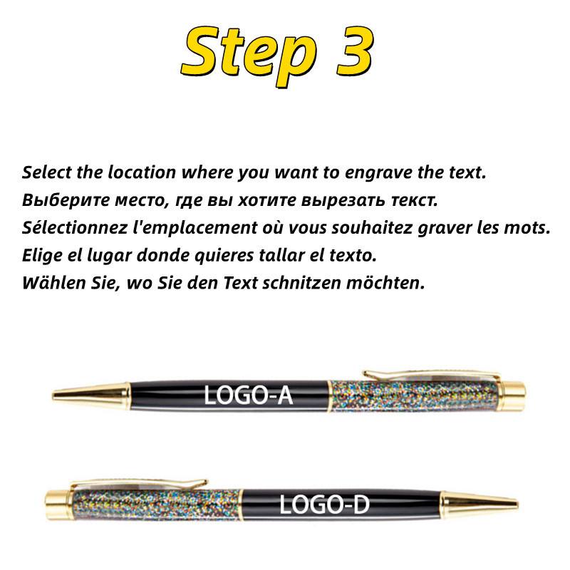 1kom nove zlatne olovke Metalne kemijske olovke Uredski rođendanski darovi Kemijske olovke s ugraviranim imenom Privatna laserska prilagođena olovka s logotipom