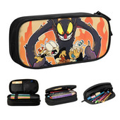 Χαριτωμένη μολυβοθήκη Cuphead Mugman για κορίτσι αγόρι μεγάλης χωρητικότητας Devil Video Game Pencil Box Σχολικά αξεσουάρ