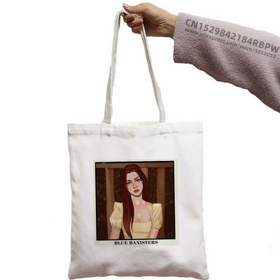 Lana Del Rey Modne ručne torbice Torbe na rame Ležerna kupovina Djevojačka torbica Ženska elegantna platnena torba Eko torba Torba za višekratnu upotrebu