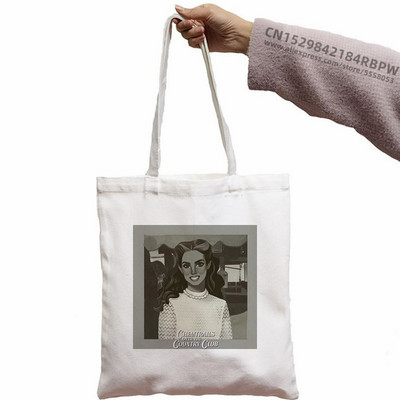 Lana Del Rey Modne ručne torbice Torbe na rame Ležerna kupovina Djevojačka torbica Ženska elegantna platnena torba Eko torba Torba za višekratnu upotrebu