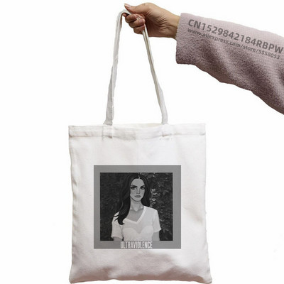 Lana Del Rey Modne ručne torbice Torbe na rame Ležerna kupovina Djevojačka torbica Ženska elegantna platnena torba Eko torba Torba za višekratnu upotrebu