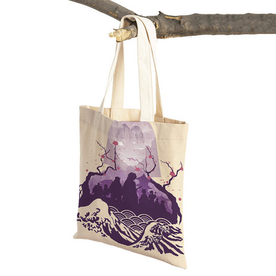 Demon Slayer Lady ostukotid Jaapani Anime Korduvkasutatav kokkupandav ökolõuend Naiste ostukott Multifilmi reisikäekott