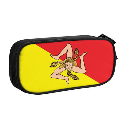 Korejski Quattro Mori Pernice za djevojčice s kartom zastave Sardinije, prilagođene Italija Sardegna, velika torba za pohranu, kutija za školski pribor