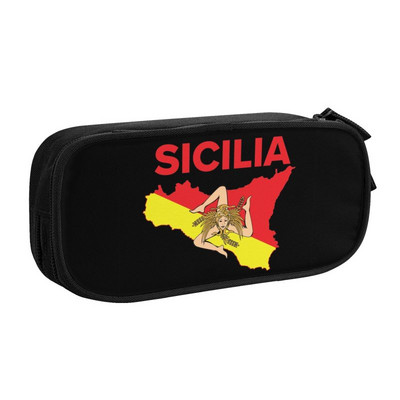 Korejski Quattro Mori Pernice za djevojčice s kartom zastave Sardinije, prilagođene Italija Sardegna, velika torba za pohranu, kutija za školski pribor