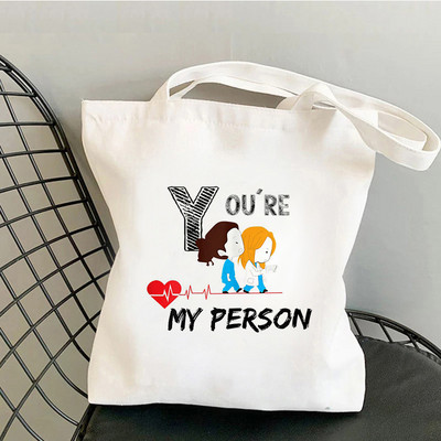 Greys Anatomy Shopping Bag Tote Canvas Ručna torba Višekratna Bolsa platnena torba Pletena torba za kupnju