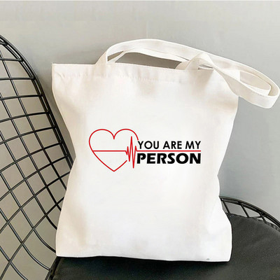 Greys Anatomy Shopping Bag Tote Canvas Ručna torba Višekratna Bolsa platnena torba Pletena torba za kupnju