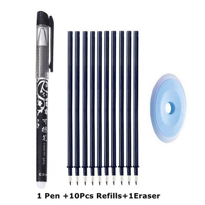 Nutrinamo rašiklio papildymo strypų rinkinys 0,5 mm adata / 0,7 mm kulkos antgalis Plaunama rankena Nutrinamas tušinukas, skirtas mokykliniams rašiklio rašymo įrankiams