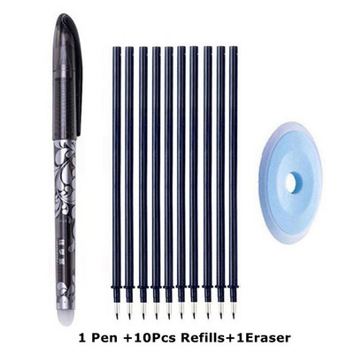 Nutrinamo rašiklio papildymo strypų rinkinys 0,5 mm adata / 0,7 mm kulkos antgalis Plaunama rankena Nutrinamas tušinukas, skirtas mokykliniams rašiklio rašymo įrankiams