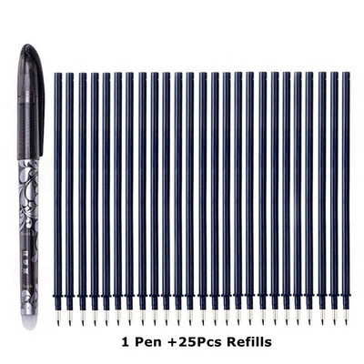 Nutrinamo rašiklio papildymo strypų rinkinys 0,5 mm adata / 0,7 mm kulkos antgalis Plaunama rankena Nutrinamas tušinukas, skirtas mokykliniams rašiklio rašymo įrankiams