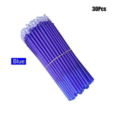 3/30 gab./komplektā Kawaii dzēšams pildspalvas uzpildes stienis 0,5 mm zila, melna tinte