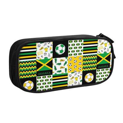 „Kawaii Soccer Sport Pattern“ futbolo koliažas pieštukų dėklas mergaitėms berniukams, pritaikytas didelės laikymo rašiklio dėžutės krepšys mokykliniai reikmenys