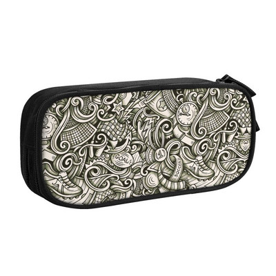 „Kawaii Soccer Sport Pattern“ futbolo koliažas pieštukų dėklas mergaitėms berniukams, pritaikytas didelės laikymo rašiklio dėžutės krepšys mokykliniai reikmenys