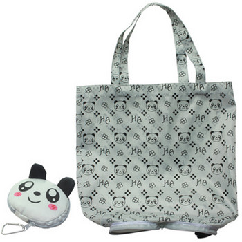 Cartoon Animal Folding Tote Shopping Reusable Eco Bag Panda Frog Pig Bear αδιάβροχη τσάντα αγορών Παντοπωλείο επαναχρησιμοποιούμενες τσάντες