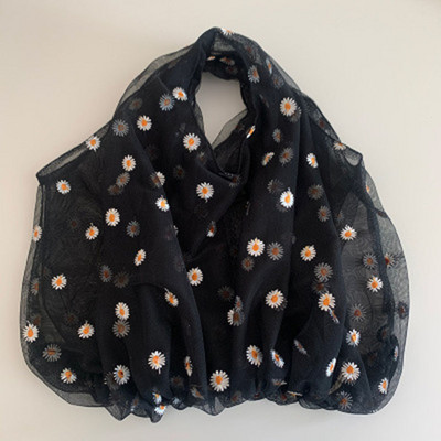 Maži permatomi tinkliniai medžiaginiai krepšiai su margumynais siuvinėti rankinė Aukštos kokybės ekologiškas vaisių krepšys, mini dekoravimo piniginė mergaitėms, moterims