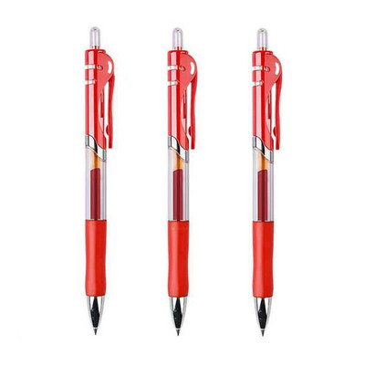 Set de pixuri cu gel Haile, cilindru retractabil, cerneală neagră/albastru/roșie pentru pictură scris 0,5 mm rezerve Rechizite de birou școlare Papetarie